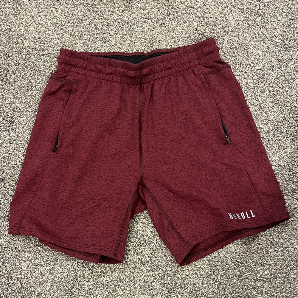 NOBULL Burgundy Men's Athletic Shorts